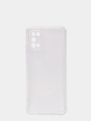 Чехол Samsung Galaxy A02s прозрачный силиконовый противоударный с защитой камеры