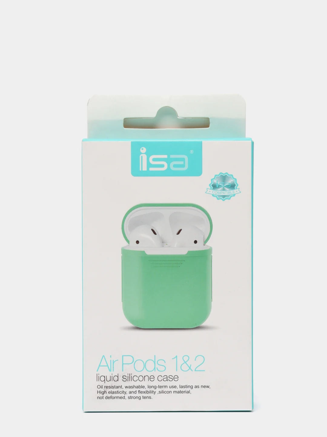 Черный силиконовый чехол для наушников AirPods 1, 2