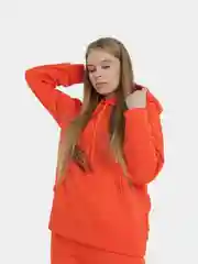 Оранжевый толстовка с капюшоном, унисекс, хлопок
