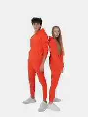 Оранжевый толстовка с капюшоном, унисекс, хлопок