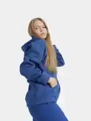 Синий толстовка с капюшоном, унисекс, хлопок