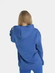 Синий толстовка с капюшоном, унисекс, хлопок