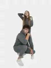 Угольный толстовка с капюшоном, унисекс, хлопок