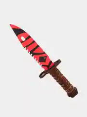Алый деревянный игрушечный штык-нож кинжал "М9" Bayonet (Убой) кс го / cs go