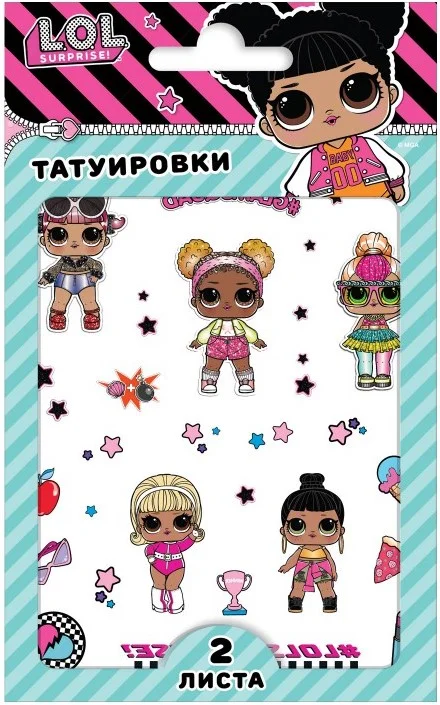 Детские временные татуировки(тату): Любимые герои мультфильмов и фильмов