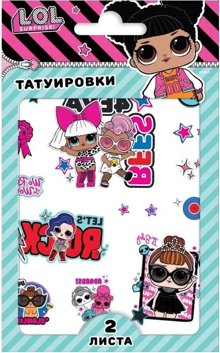 Детские временные татуировки(тату): Любимые герои мультфильмов и фильмов
