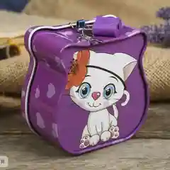 Копилка металл "Милый котёнок", разные цвета, 8,5 х 9 х 4,5 см