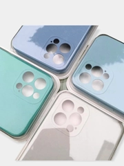 Чехол силиконовый soft touch с защитой камеры на iPhone 12 pro, матовый