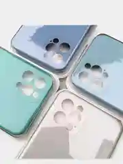 Чехол силиконовый soft touch с защитой камеры на iPhone 12 pro, матовый