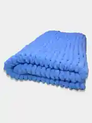 Лазурный детский плед ручной вязки Alize Puffy