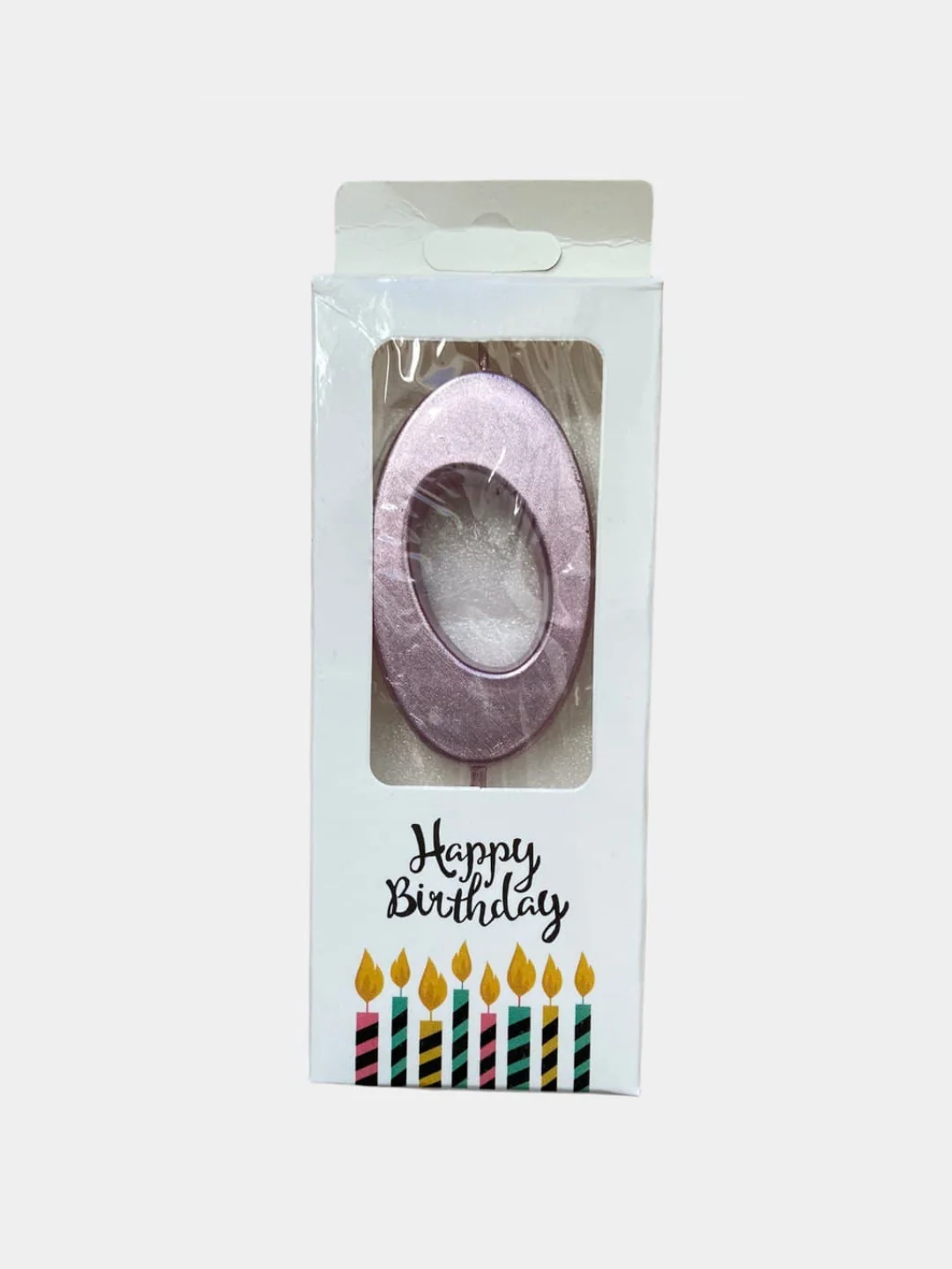 Конфетный свечи цифры для торта Happy Birthday / 5 цветов.