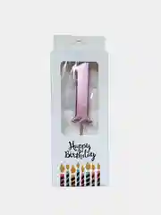 Конфетный свечи цифры для торта Happy Birthday / 5 цветов.