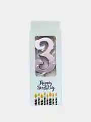 Конфетный свечи цифры для торта Happy Birthday / 5 цветов.