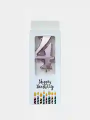 Конфетный свечи цифры для торта Happy Birthday / 5 цветов.