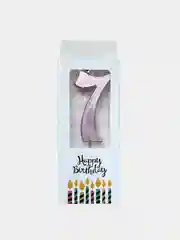 Конфетный свечи цифры для торта Happy Birthday / 5 цветов.
