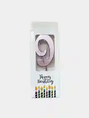 Конфетный свечи цифры для торта Happy Birthday / 5 цветов.
