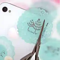 Бирюзовый наклейки