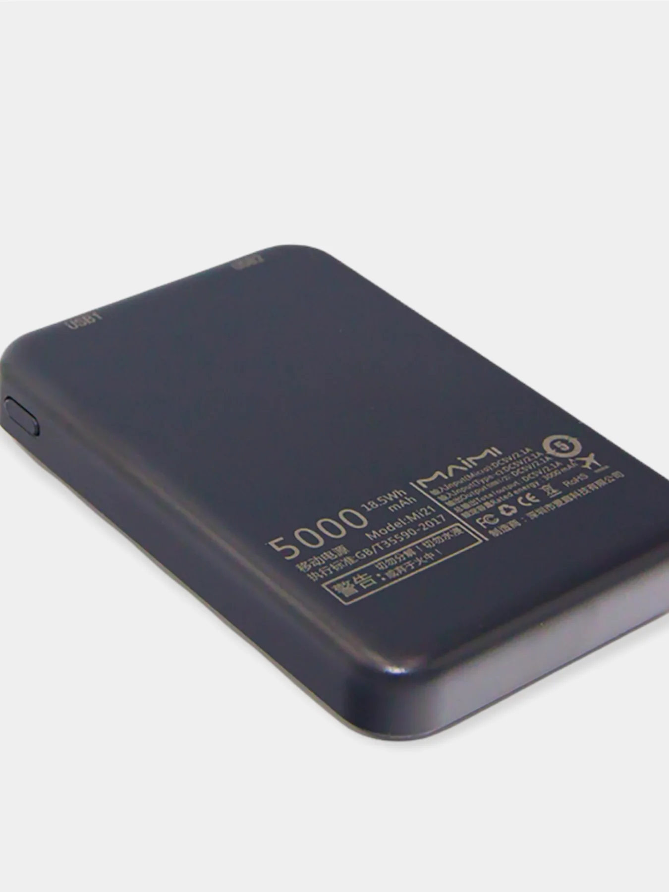 Внешний портативный аккумулятор powerbank MIAMI MI21 5000mAh черный
