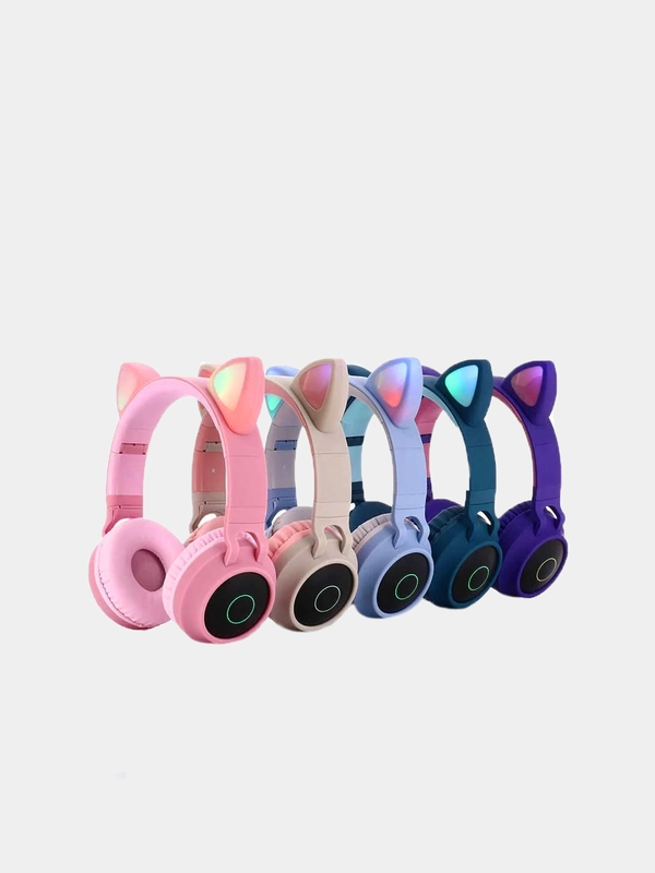 Беспроводные наушники с Bluetooth кошачьи ушки car ear headphones JR-028
