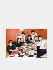 Медный гибкий магнит на холодильник "BTS" с изображениями участников популярной группы