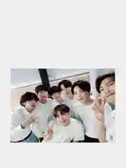 Ледяной гибкий магнит на холодильник "BTS" с изображениями участников популярной группы