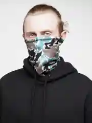 Черный бафф бандана утепленная для занятий спортом