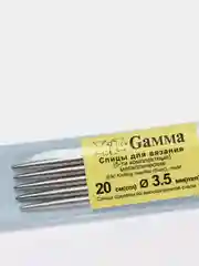 Спицы Gamma 5-ти комплектные MK5 металл d 3.5 мм 20 см под никель