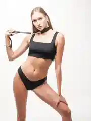 Чокер из экокожи с двумя кольцами, 32-38 см