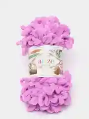 Фиолетовый пряжа Alize Puffy, петельки, 5 штук, разные цвета