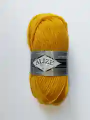 Желтый пряжа Alize Superlana Maxi (Ализе Суперлана МАКСИ)