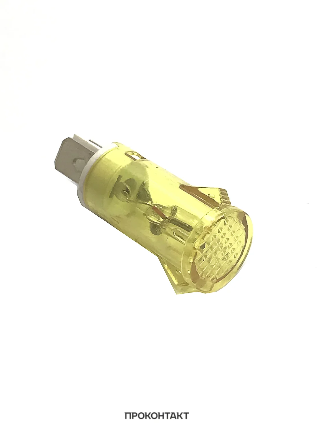 Желтый лампа неоновая в корпусе MDX-14 220V