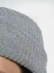 Серый меланж шапка мужская