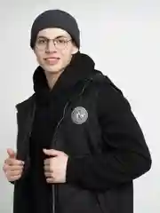 Угольный шапка мужская