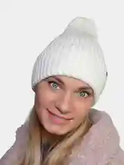 Молочный шапка БИНИ/Шапка вязаная/Шапка Хлопок вязаная/Шапка/Шапка с отворотом