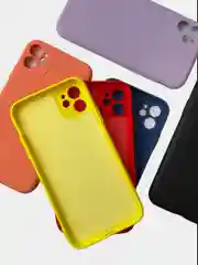 Желтый чехол для iPhone XR, 11 с бархатной подкладкой