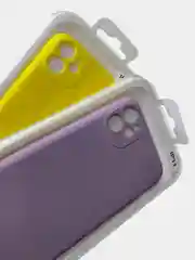 Желтый чехол для iPhone XR, 11 с бархатной подкладкой