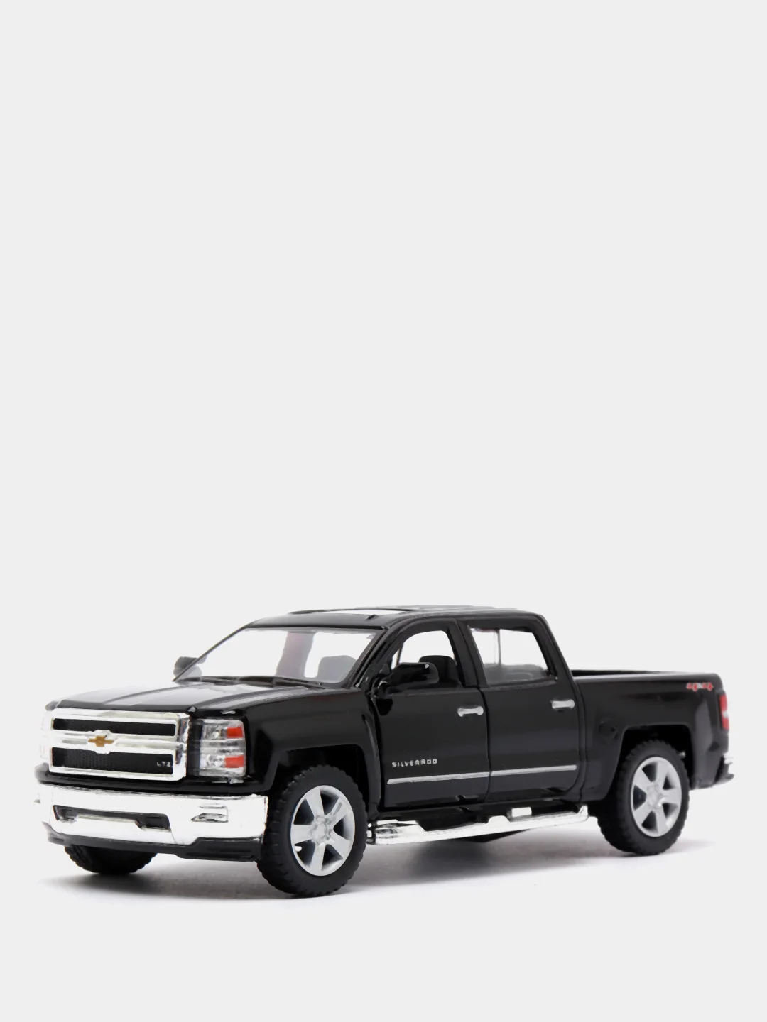 Черный металлическая машинка 2014 Chevrolet Silverado KT5381D