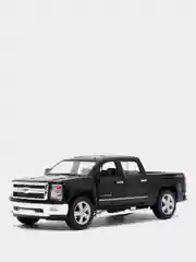 Черный металлическая машинка 2014 Chevrolet Silverado KT5381D