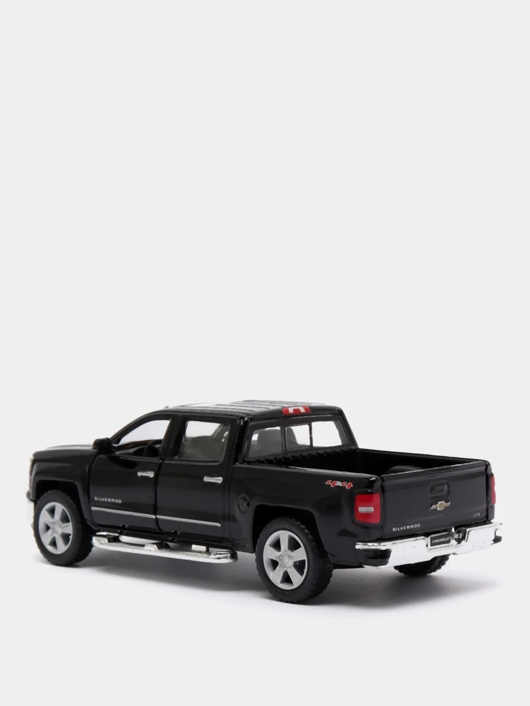 Черный металлическая машинка 2014 Chevrolet Silverado KT5381D