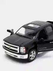 Черный металлическая машинка 2014 Chevrolet Silverado KT5381D