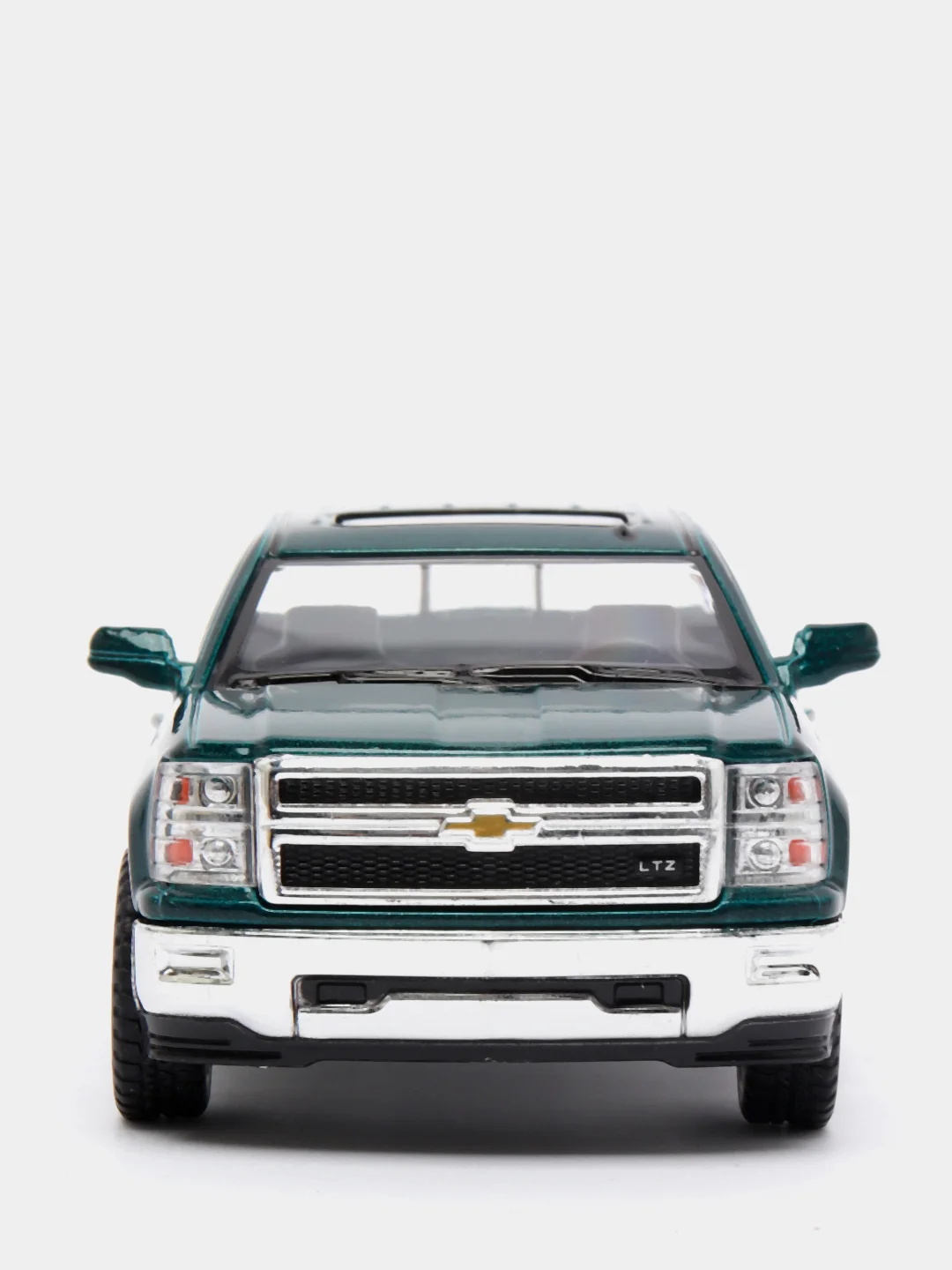 Зеленый металлическая машинка 2014 Chevrolet Silverado KT5381D