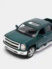 Зеленый металлическая машинка 2014 Chevrolet Silverado KT5381D
