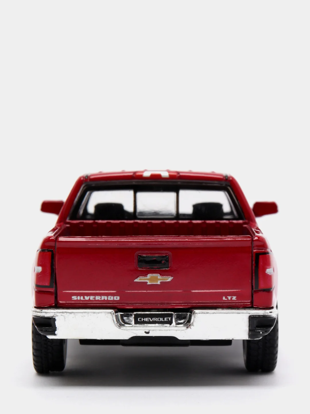 Красный металлическая машинка 2014 Chevrolet Silverado KT5381D