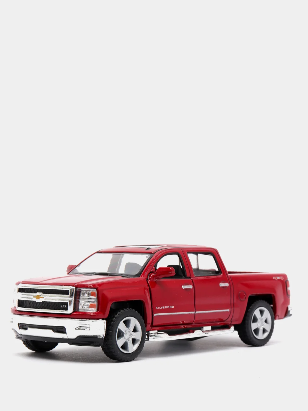 Красный металлическая машинка 2014 Chevrolet Silverado KT5381D