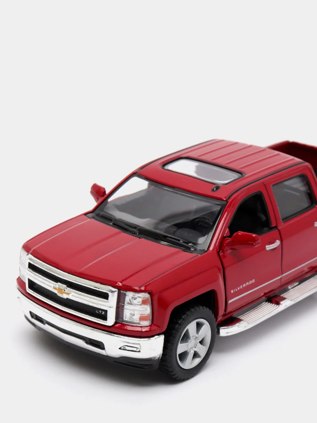 Красный металлическая машинка 2014 Chevrolet Silverado KT5381D