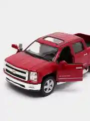 Красный металлическая машинка 2014 Chevrolet Silverado KT5381D