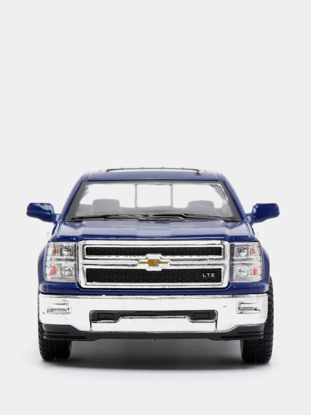 Синий металлическая машинка 2014 Chevrolet Silverado KT5381D