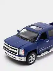 Синий металлическая машинка 2014 Chevrolet Silverado KT5381D