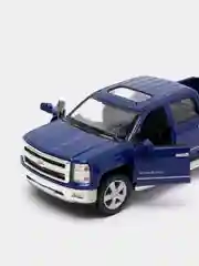 Синий металлическая машинка 2014 Chevrolet Silverado KT5381D