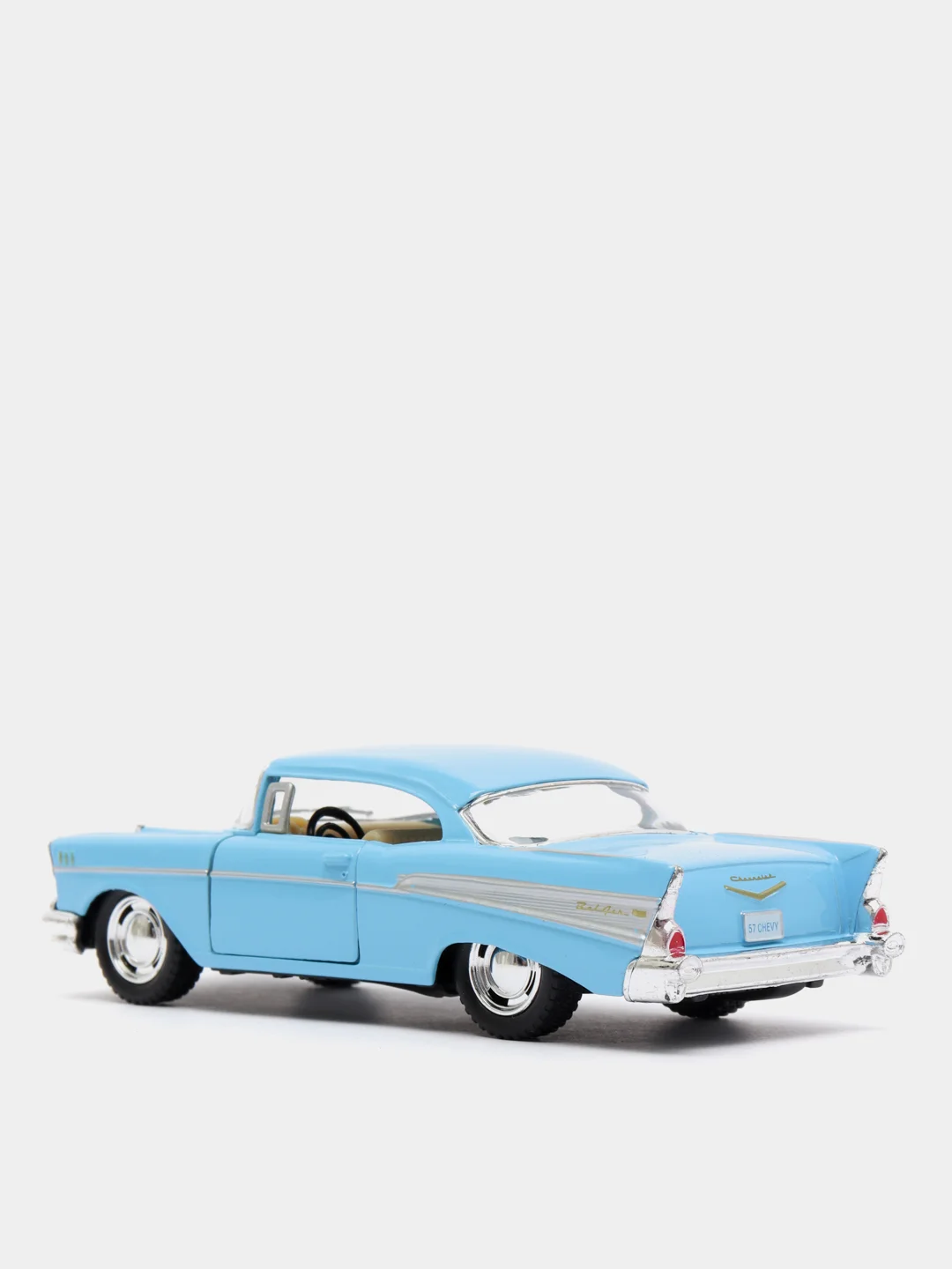 Голубой металлическая машинка 1957 Chevrolet Bel Air KT5313D